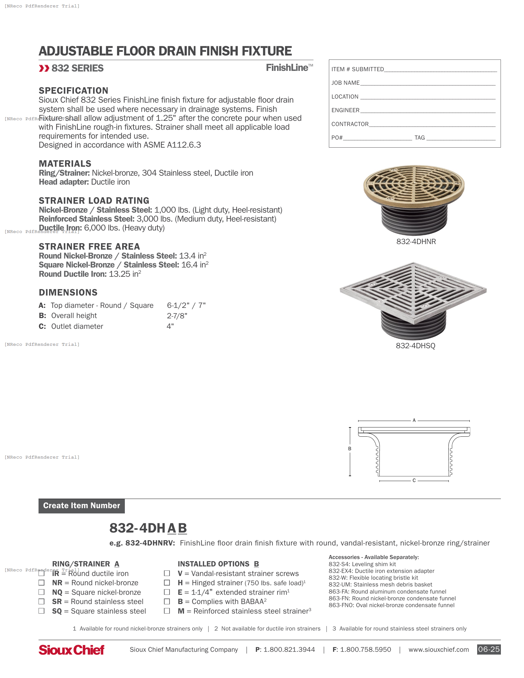 832 SERIES - FINSHLINE IRON FINISH FIXTURE - SPEC SHEET.PDF Specification Document
